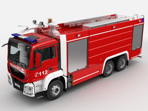 FIRE TRUCK 6X4 3Dモデル