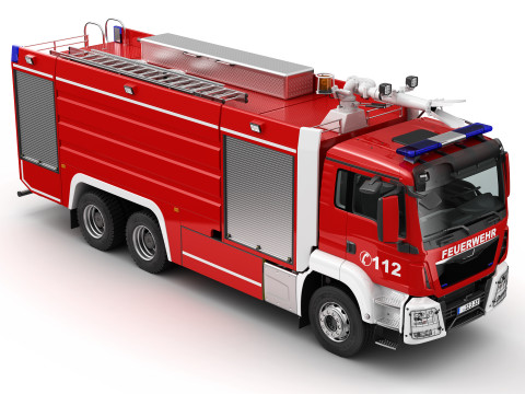 FIRE TRUCK 6X4 3Dモデル