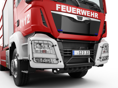 FIRE TRUCK 6X4 3Dモデル