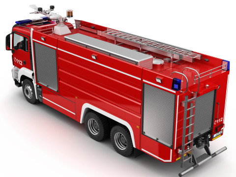 FIRE TRUCK 6X4 3Dモデル