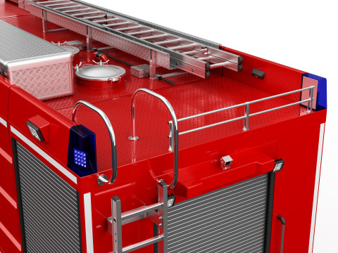 FIRE TRUCK 6X4 3Dモデル