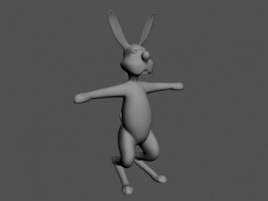 cartoon hare 3D Model