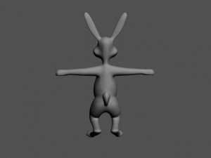 cartoon hare 3D Model