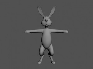cartoon hare 3D Model