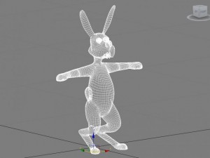 cartoon hare 3D Model