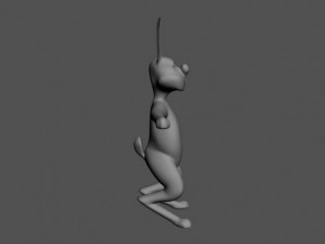 cartoon hare 3D Model