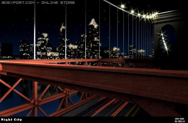 night city 3D Model .c4d .max .obj .3ds .fbx .stl .blend 