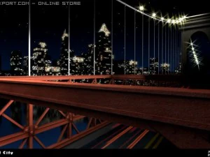 ville de nuit Modèle 3D