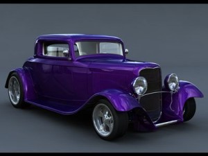 1932 ford coupe hot rod 3D मॉडल