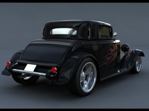 1932 ford coupe hot rod 3Dモデル