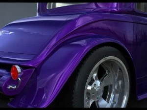 1932 ford coupe hot rod 3D Model