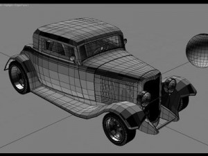 1932 ford coupe hot rod 3Dモデル