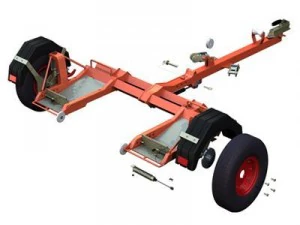 trailer pemulihan kendaraan balap Model 3D