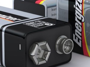 energizer 9 volt battery 3D-Modell