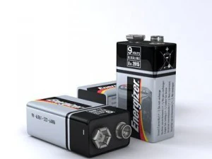 energizer 9 volt battery 3D Model
