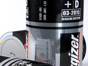 energizer d battery 3D Модель