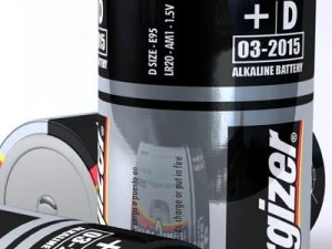 energizer d battery 3D Model