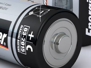 energizer c battery Model 3D