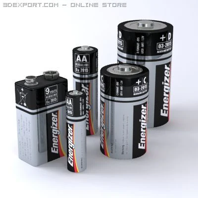 energizer ultimate collection 3D Model .c4d .max .obj .3ds .fbx .stl .blend 