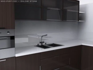 kitchen corner setup 3D Model