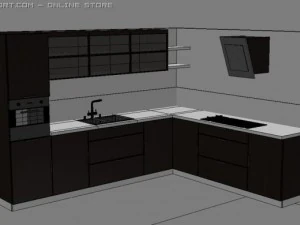 kitchen corner setup 3D Model