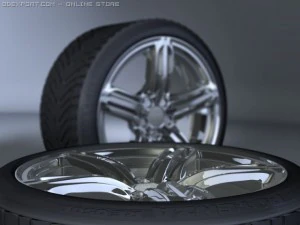 audi rs6 wheel and tyre 3D Model