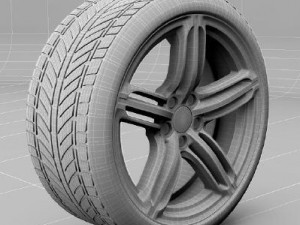 audi rs6 wheel and tyre Modelo 3D