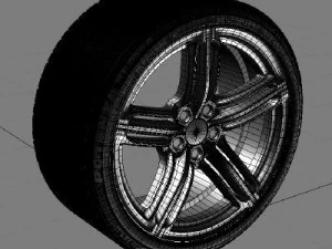 audi rs6 wheel and tyre 3D Model