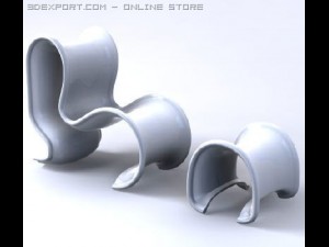 10 contemporary armchairs collection 3D Модель
