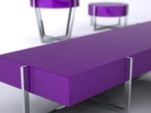 set of 3 spider tables 3D 模型