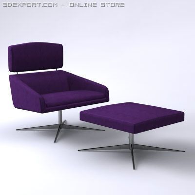sillon chair Modèle 3D .c4d .max .obj .3ds .fbx .stl .blend 