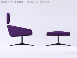 sillon chair Modèle 3D
