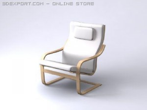 5 poang chairs collection 3D Модель