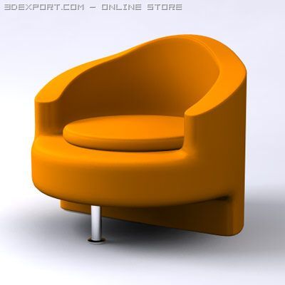 rotunda chair 3D Model .c4d .max .obj .3ds .fbx .stl .blend 