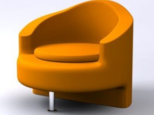 rotunda chair Model 3D