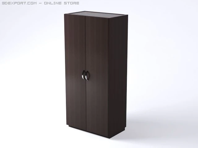 guarda-roupa duplo Modelo 3D .c4d .max .obj .3ds .fbx .stl .blend 