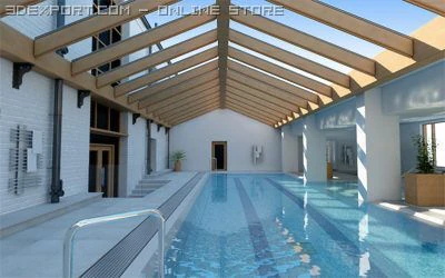 swimming pool scene 3D Model .c4d .max .obj .3ds .fbx .stl .blend 