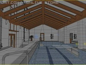 swimming pool scene 3D Model