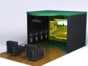 luxury golf simulator 3D-Modell