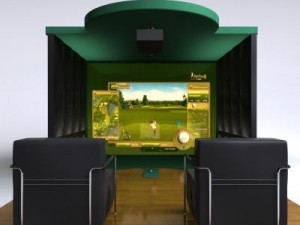 luxury golf simulator 3D-Modell