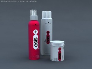 osis hair care products Modello 3D