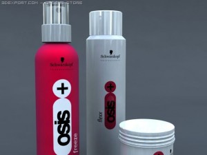 osis hair care products 3D 模型