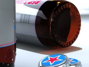 unbranded beer bottle 3D Model