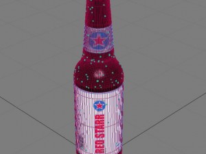 unbranded beer bottle 3D Model