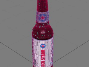 unbranded beer bottle 3D Model