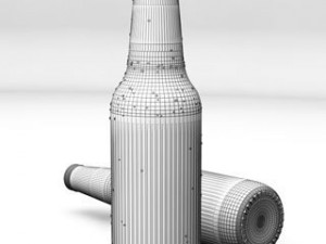 unbranded beer bottle 3D Model