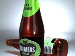 bulmers pear cider bottle Modello 3D