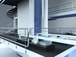 olympic diving board 3D Model