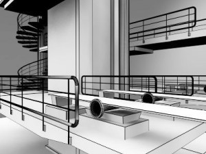 olympic diving board 3D-Modell