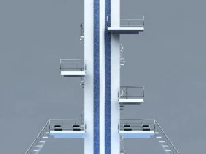 olympic diving board 3D Model